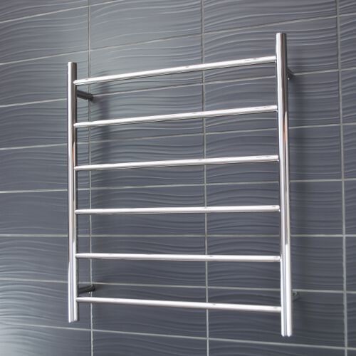 Radiant Non Heated Towel Rails Mirror Finish Round Bars 600mm - Thrifty ...