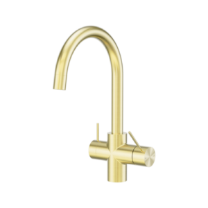 Nero Mecca 3 Way Filtered Mixer Tap Brushed Gold