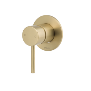 MIXX ANISE SHOWER MIXER (80MM BACKPLATE) BRUSHED GOLD LEAD FREE