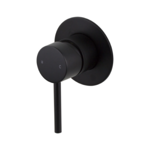 MIXX ANISE SHOWER MIXER (80MM BACKPLATE) MATT BLACK LEAD FREE