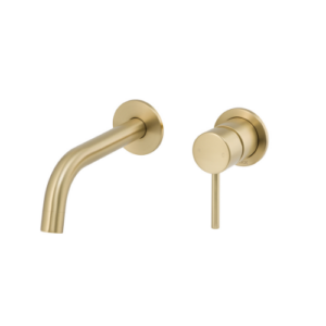 MIXX ANISE DUAL WALL PLATE MIXER BRUSHED GOLD LEAD FREE
