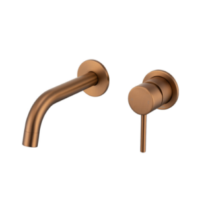 MIXX ANISE DUAL WALL PLATE MIXER BRUSHED BRONZE LEAD FREE