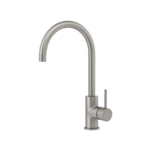 MIXX ANISE ROUND GOOSENECK SINK MIXER GUN METAL FREE