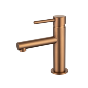 MIXX ANISE BASIN MIXER STRAIGHT SPOUT BRUSHED BRONZE LEAD FREE