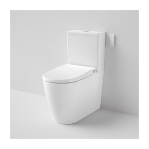Caroma Urbane II Bidet Cleanflush® Wall Faced Close Coupled Bottom Inlet Toilet Suite (with GermGard®)