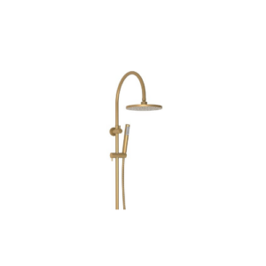 Adp Soul Slimline Gooseneck Shower Set Brushed Brass