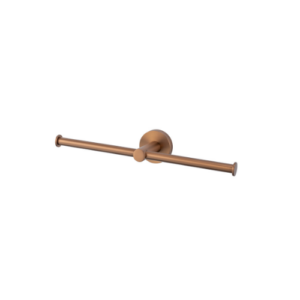 MIXX CHIA DOUBLE TOILET ROLL HOLDER BRUSHED BRONZE