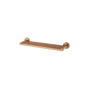 MIXX CHIA METAL SHOWER SHELF BRUSHED BRONZE