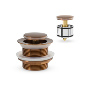 MIXX BATH POP UP WASTE 40MM WITH PULLOUT CENTRE BRUSHED BRONZE