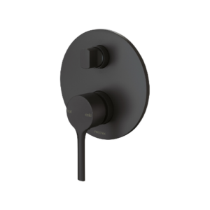 Phoenix Vivid Slimline Oval SwitchMix Shower / Bath Diverter Mixer (Complete Kit) Matte Black