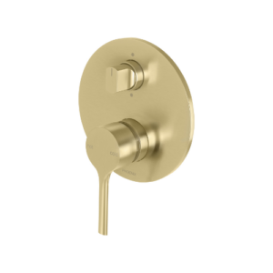 Phoenix Vivid Slimline Oval SwitchMix Shower / Bath Diverter Mixer (Complete Kit) Brushed Gold