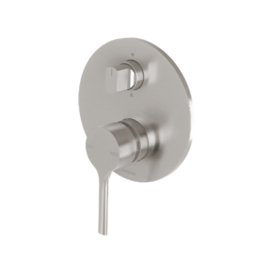 Phoenix Vivid Slimline Oval SwitchMix Shower / Bath Diverter Mixer (Complete Kit) Brushed Nickel