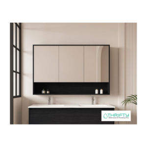 Mercio HERA 1200mm Shaving Cabinet - Black Oak HES-1203-BO