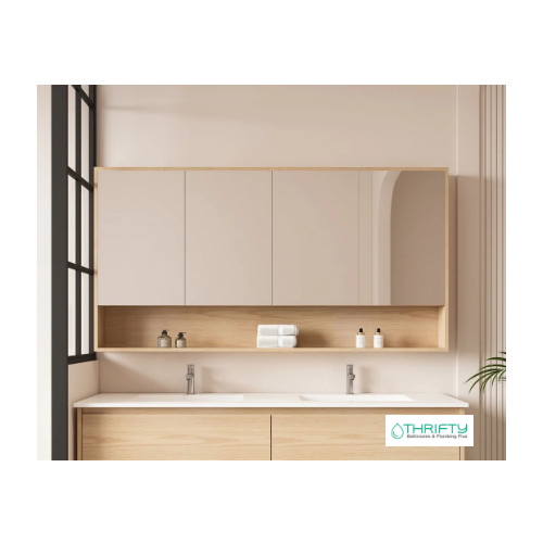 Mercio HERA 1500mm Shaving Cabinet - Tas Oak HES-1504-TO