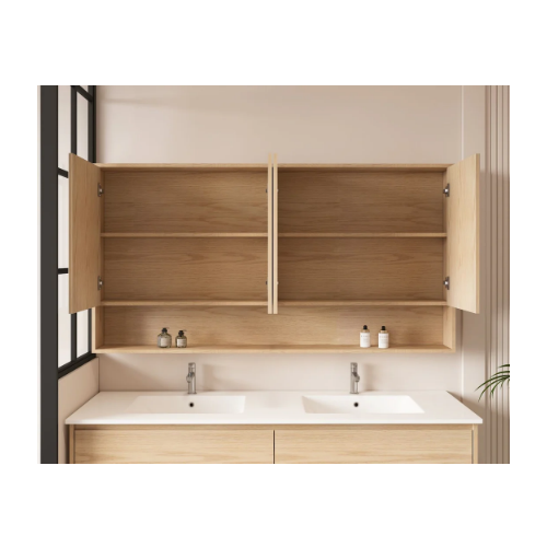 Mercio HERA 1500mm Shaving Cabinet - Tas Oak HES-1504-TO - Image 2