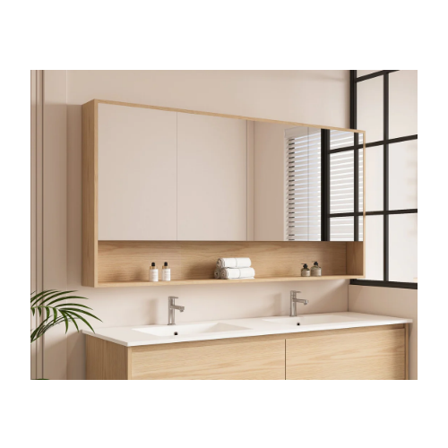 Mercio HERA 1500mm Shaving Cabinet - Tas Oak HES-1504-TO - Image 3