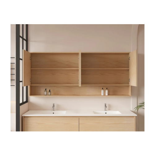 Mercio HERA 1800mm Shaving Cabinet - Tas Oak HES-1804-TO - Image 2