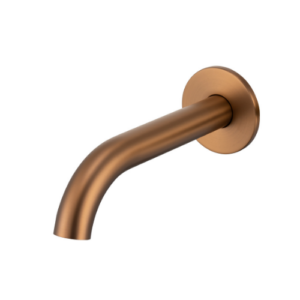 Mixx Anise Wall Basin Spout 180mm Brused Bronze Lead Free