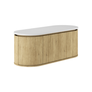 Fienza Empire Pill Scandi Oak 1200 Wall Hung Cabinet