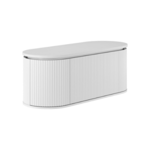 Fienza Empire Pill Satin White 1200 Wall Hung Cabinet