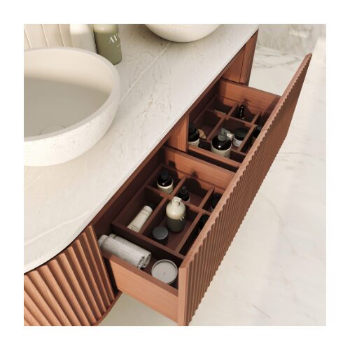 Fienza Empire Pill Walnut 1500 Wall Hung Cabinet - Image 2