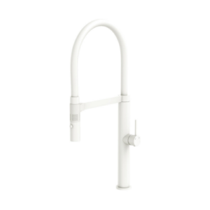 Fienza Kaya Pull Down Sink Mixer Matte White