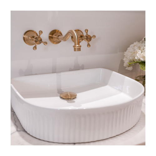 Fienza Lillian Basin/Bath Wall Set Urban Brass - Image 2