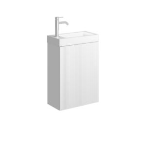 Fienza Denzel Minka 450 Wall-Hung Vanity No Overflow Satin White