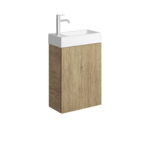 Fienza Minka 450 Wall-Hung Vanity No Overflow Scandi Oak
