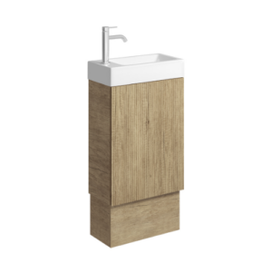 Fienza Minka 450 Vanity on Kickboard No Overflow Scandi Oak