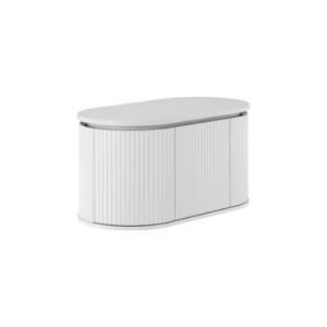Fienza Empire Pill Satin White 900 Wall Hung Cabinet
