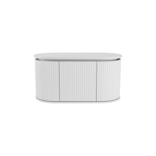 Fienza Empire Pill Satin White 900 Wall Hung Cabinet - Image 2