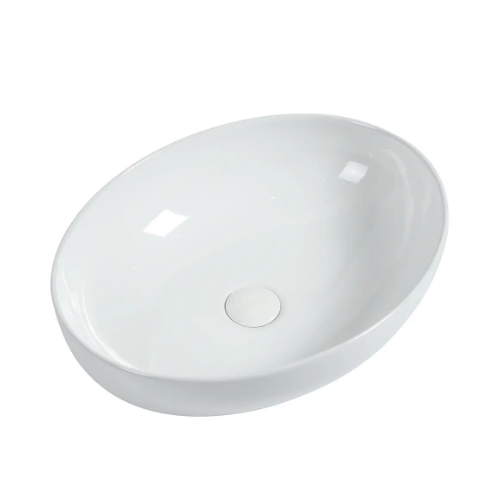 ZUMI Pesini Counter Top Ceramic Basin Gloss White