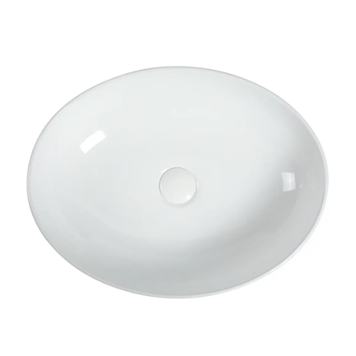ZUMI Pesini Counter Top Ceramic Basin Gloss White - Image 3