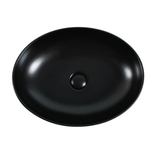 ZUMI Pesini Counter Top Ceramic Basin Matte Black - Image 3