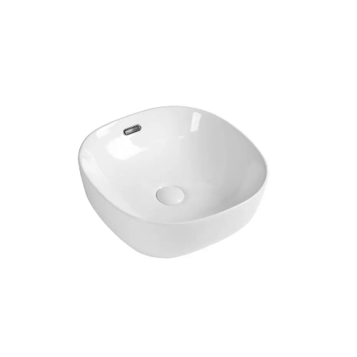 ZUMI Vista Above Counter Ceramic Basin Gloss White
