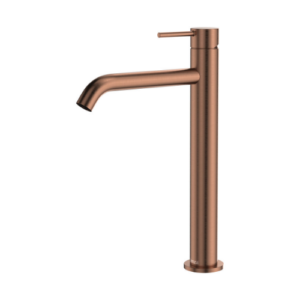 Fienza Kaya Tall Basin Mixer Brushed Copper