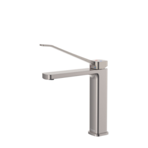 Fienza Tono Care Medium Basin Mixer Brushed Nickel