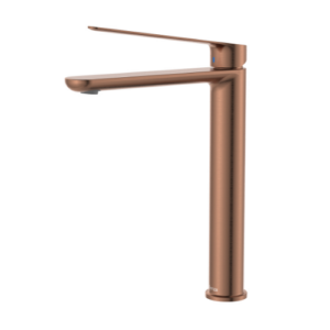 Fienza Empire Care Cold Start Tall Basin Mixer Brushed Copper
