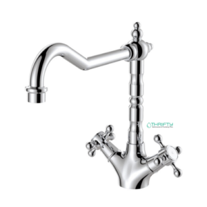 Fienza Lillian Shepherds Crook Sink Mixer chrome