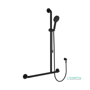 Fienza Hustle Care Inverted T Rail Shower with Push Pull Slider Right-Hand