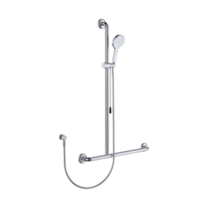 Fienza Luciana Care Inverted T Rail Shower with Push Pull Slider Left-Hand