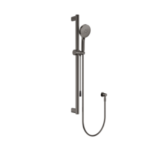 Fienza Care Rail Shower with Push Pull Slider Gun Metal