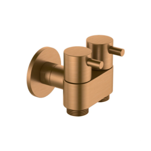Amoza DN15 Dual Cistern Tap Brushed Copper