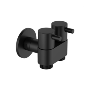 Amoza DN15 Dual Cistern Tap Matte Black