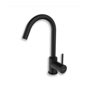Methven Minimalist Curved Sink Mixer Tap - Matte Black