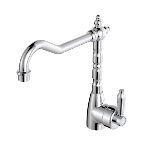 Fienza Eleanor Shepherds Crook Kitchen Sink Mixer Chrome
