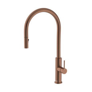 Fienza Kaya Pull-Out Sink Mixer Brushed Copper