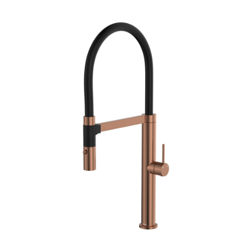Fienza Kaya Pull Down Sink Mixer Brushed Copper