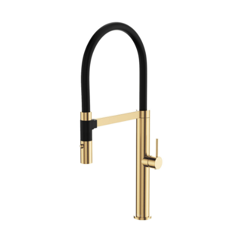 Fienza Kaya Pull Down Sink Mixer Urban Brass